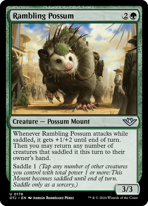Rambling Possum (OTJ-176) - Outlaws of Thunder Junction Foil