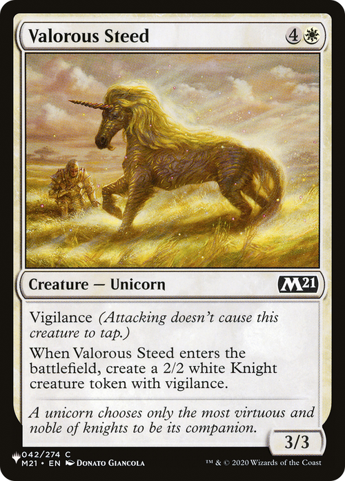 Valorous Steed (LIST-042/274) - The List