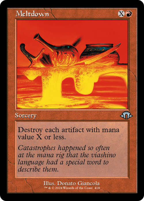 Meltdown (Retro Frame) (MH3-418) - Modern Horizons 3 Foil