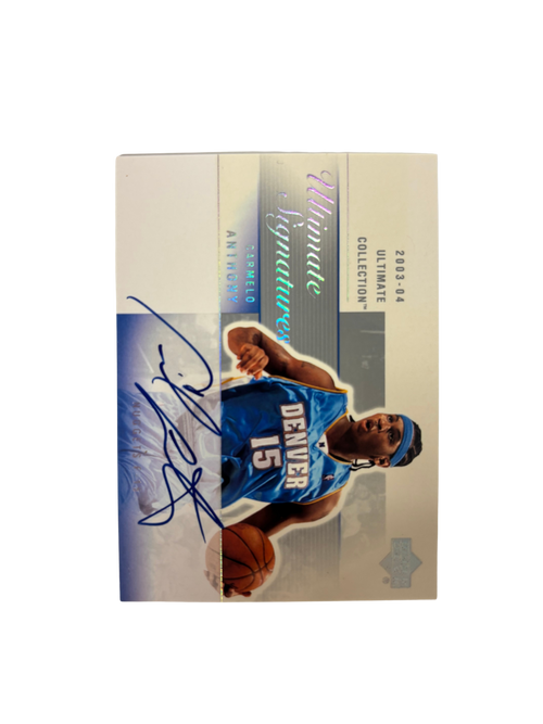 2003-04 UD Ultimate Collection Carmelo Anthony RC Autograph Ultimate Signatures