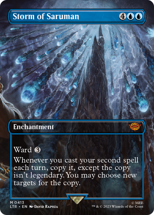 Storm of Saruman (Borderless) (LTR-413) - The Lord of the Rings: Tales of Middle-earth Foil