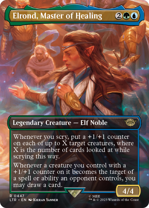 Elrond, Master of Healing (Borderless) (LTR-447) - The Lord of the Rings: Tales of Middle-earth