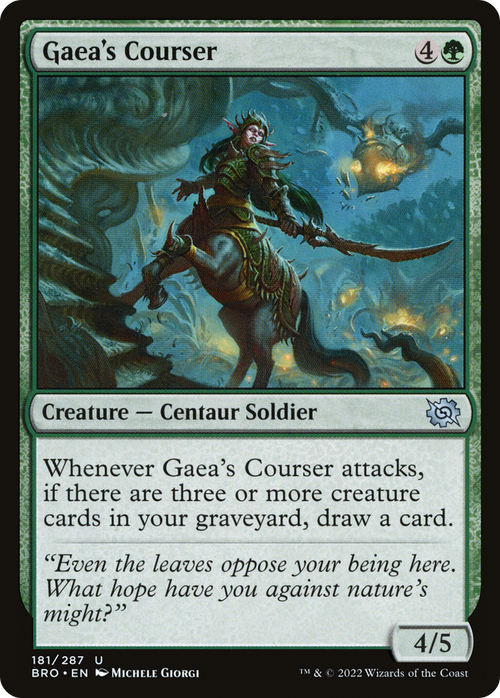 Gaea's Courser (BRO-181) - The Brothers' War Foil