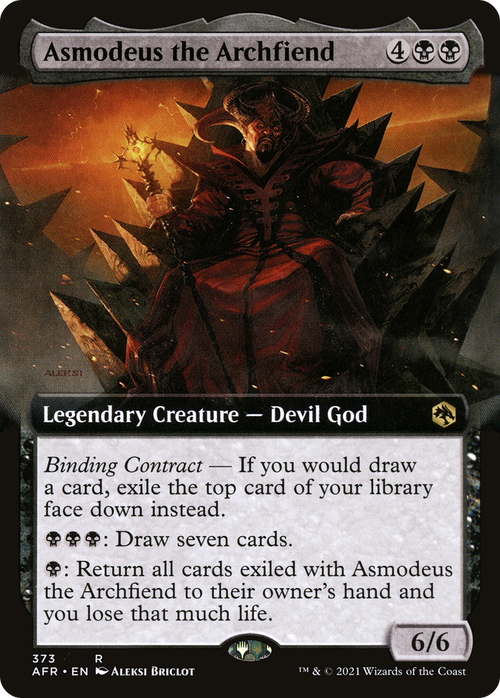 Asmodeus the Archfiend (Extended Art) (AFR-373) - Adventures in the Forgotten Realms: (Extended Art)