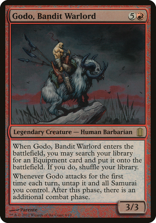 Godo, Bandit Warlord (Commander's Arsenal) (OVER-004) - Commander's Arsenal Oversized Foil