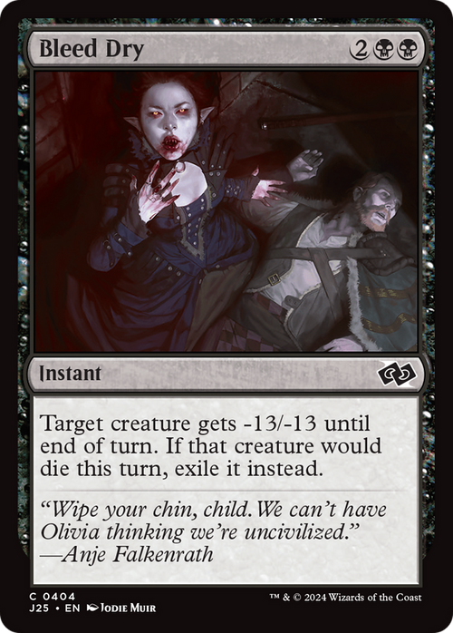 Bleed Dry (J25-404) - Foundations Jumpstart