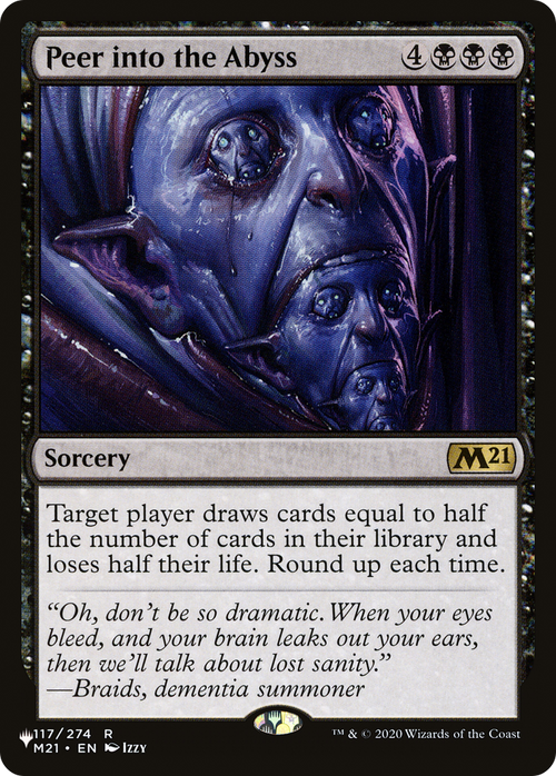 Peer into the Abyss (LIST-M21-117) - The List