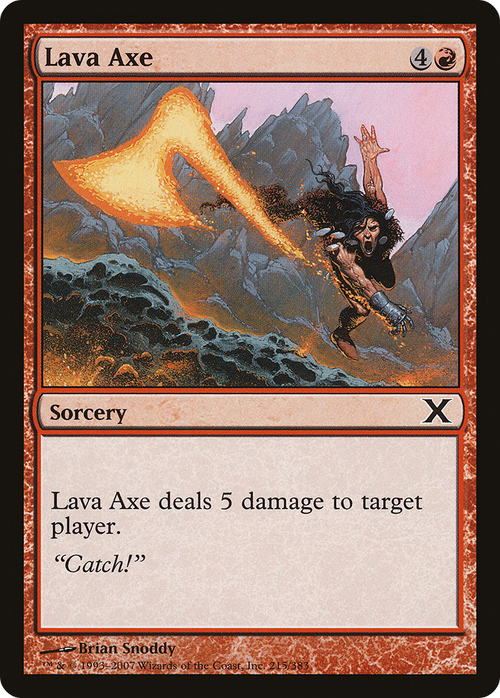 Lava Axe (10E-215) - Tenth Edition Foil