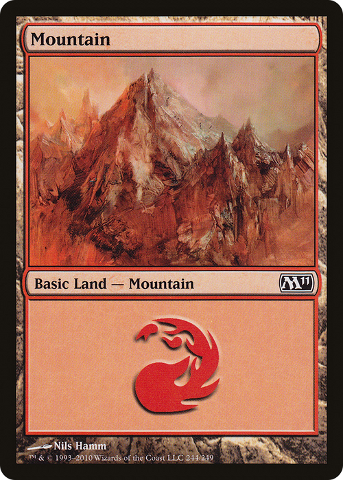 Mountain (244) (M11-244) - Magic 2011 Foil