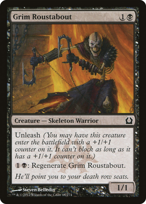 Grim Roustabout (RTR-068) - Return to Ravnica Foil