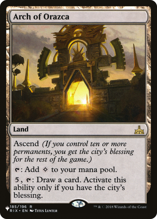 Arch of Orazca (PLST-RIX-185) - The List