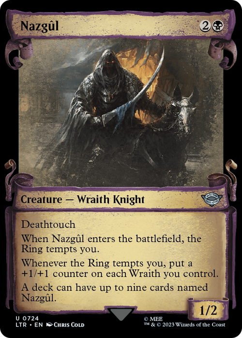 Nazgul (0724) (Showcase Scrolls) (LTR-724) - The Lord of the Rings: Tales of Middle-earth: (Showcase) Foil