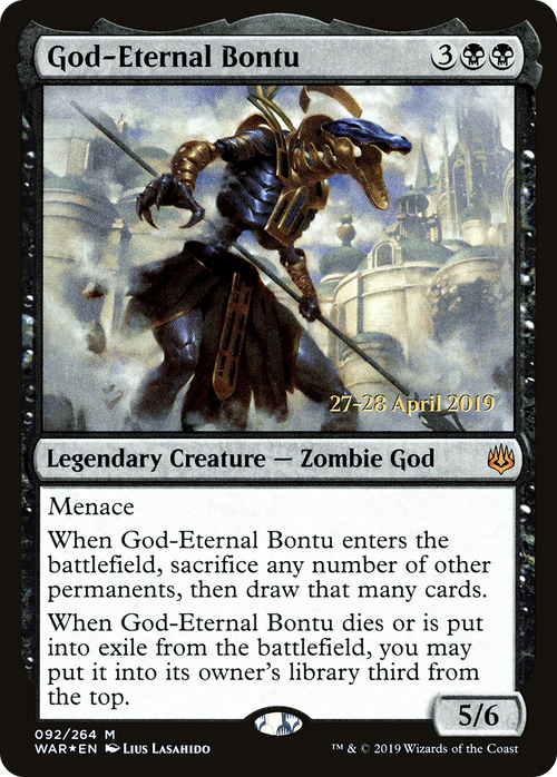 God-Eternal Bontu (PRE-92S) - War of the Spark Promos Foil