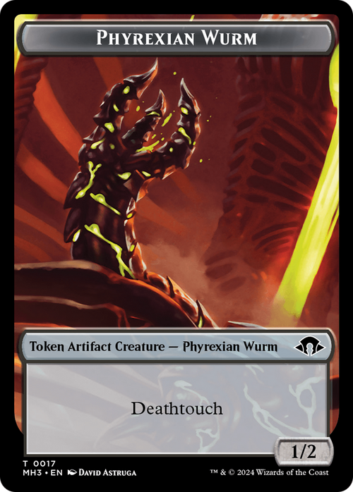 Phyrexian Wurm (TMH3-017) - Modern Horizons 3 Tokens