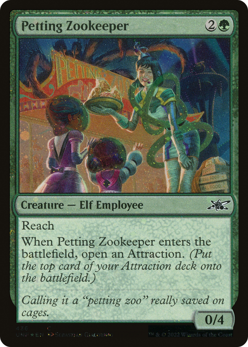 Petting Zookeeper (Galaxy Foil) (UNF-436) - Unfinity Foil