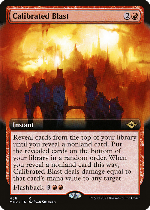 Calibrated Blast (Extended Art) (MH2-456) - Modern Horizons 2: (Extended Art)