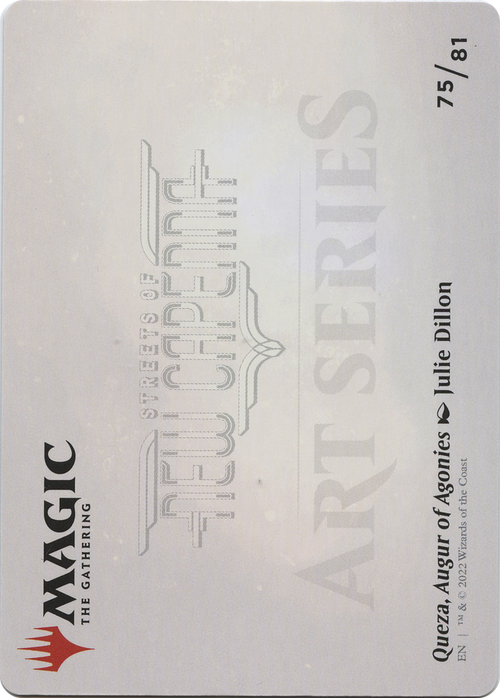 Queza, Augur of Agonies // Queza, Augur of Agonies (ASNC-075) - New Capenna Art Series (Borderless) Foil