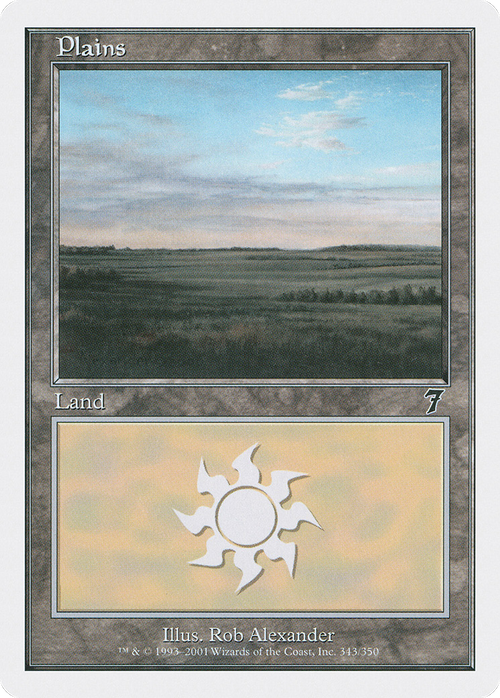 Plains (343) (7ED-343) - 7th Edition Foil