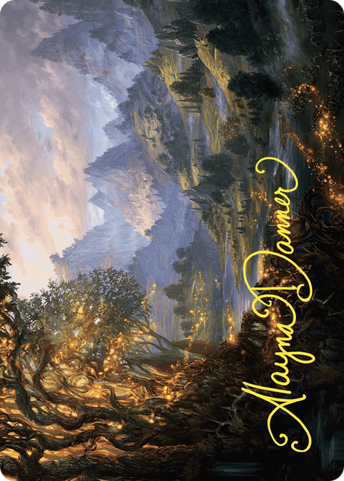 Evolving Wilds // Evolving Wilds (AWOE-047) - Wilds of Eldraine Art Series (Borderless)