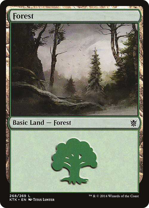 Forest (268) (KTK-268) - Khans of Tarkir