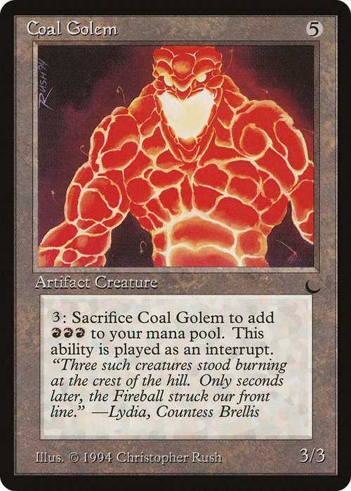 Coal Golem (DRK-) - The Dark