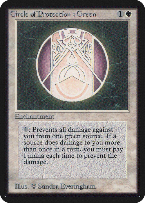Circle of Protection: Green (LEA-) - Limited Edition Alpha