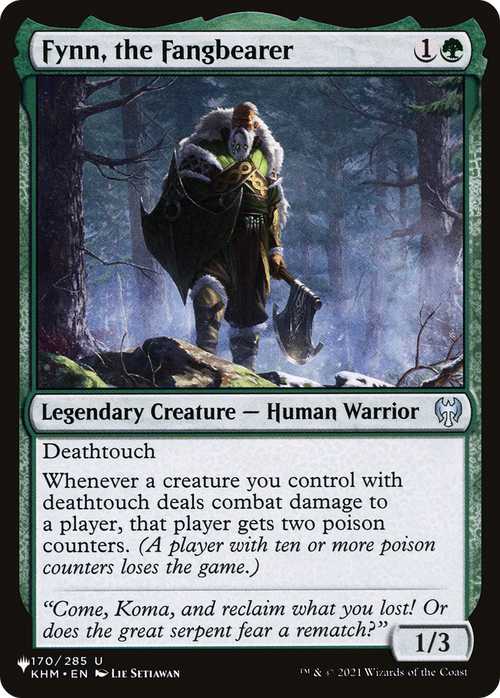 Fynn, the Fangbearer (LIST-KHM-170) - The List