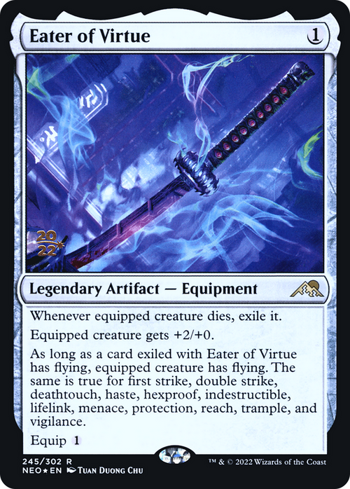 Eater of Virtue (PRE-245) - Kamigawa: Neon Dynasty Promos Foil