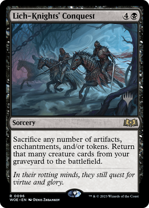 Lich-Knights' Conquest (PPWOE-096) - Wilds of Eldraine Promos Foil