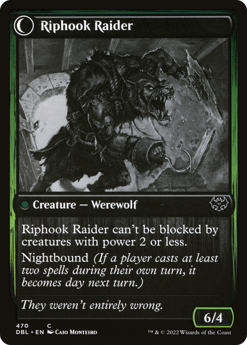 Hookhand Mariner (DBL-470) - Innistrad: Double Feature: (Double Faced Transform) Foil