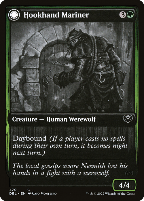 Hookhand Mariner (DBL-470) - Innistrad: Double Feature: (Double Faced Transform)