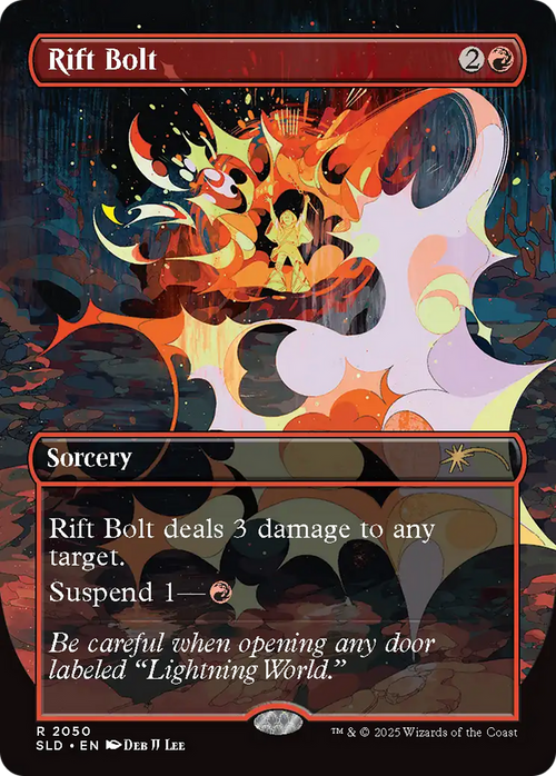 Rift Bolt (2050) (Rainbow Foil) (SLD-2050) - Secret Lair Drop (Borderless) Foil
