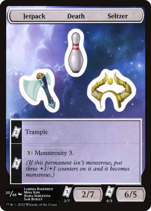Jetpack Death Seltzer (UNF-020) - Unfinity Sticker Sheets