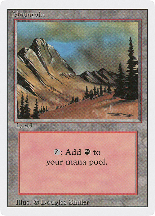 Mountain (C) (3ED-292) - Revised Edition