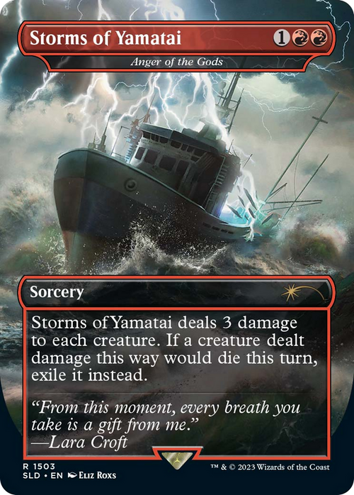 Storms of Yamatai - Anger of the Gods (SLD-1503) - Secret Lair Drop / Storms of Yamatai (Borderless)
