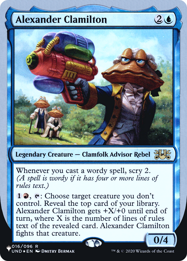 Alexander Clamilton (LIST-016/096) - The List (Unfinity Foil Edition) Foil