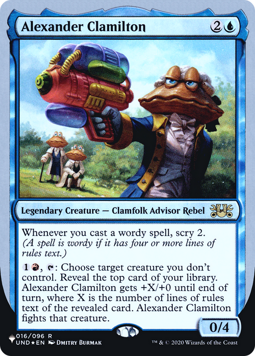 Alexander Clamilton (LIST-016/096) - The List (Unfinity Foil Edition) Foil