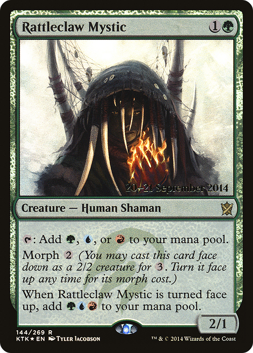 Rattleclaw Mystic (PRE-144S) - Khans of Tarkir Promos Foil