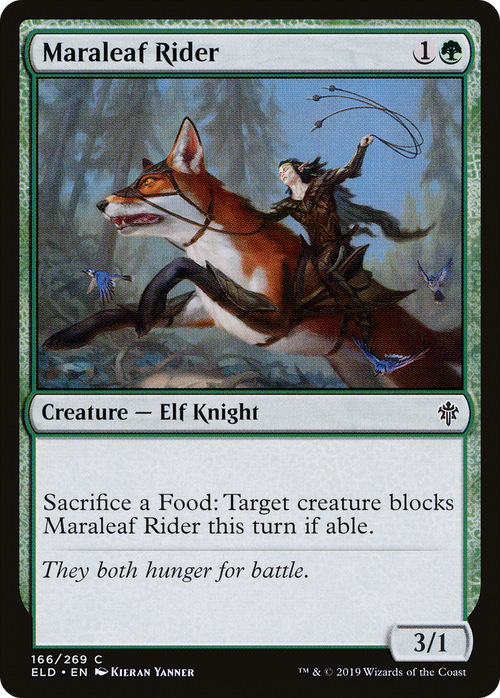 Maraleaf Rider (ELD-166) - Throne of Eldraine