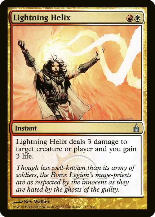 Lightning Helix (RAV-213) - Ravnica: City of Guilds