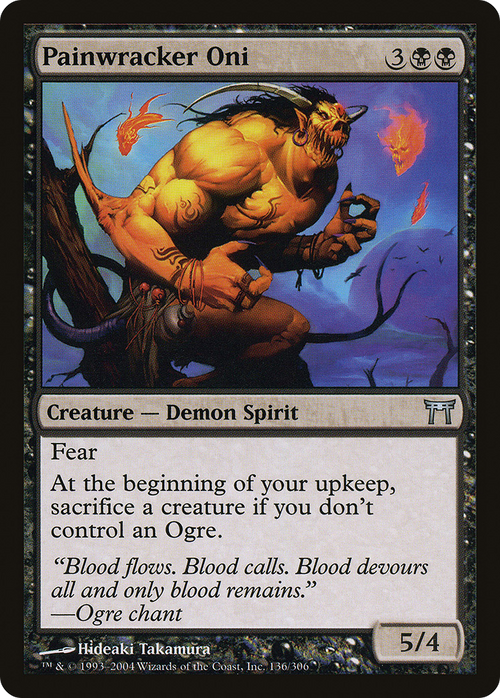 Painwracker Oni (CHK-136) - Champions of Kamigawa Foil