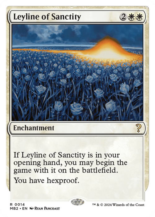 Leyline of Sanctity (White Border) (MB2-014) - Mystery Booster 2