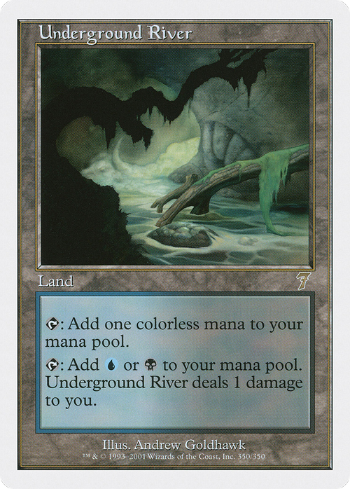 Underground River (7ED-350) - 7th Edition Foil