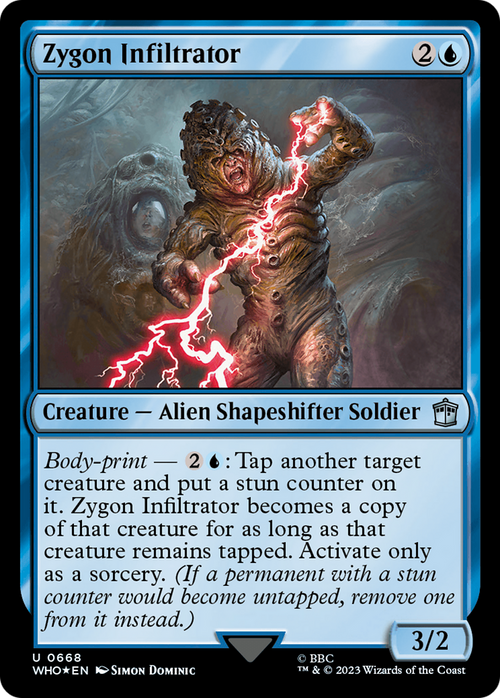 Zygon Infiltrator (Surge Foil) (WHO-668) - Doctor Who Foil
