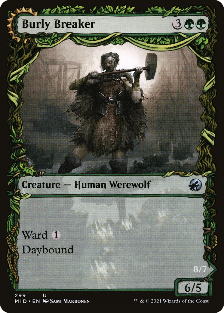 Burly Breaker (Showcase) (MID-299) - Innistrad: Midnight Hunt: (Showcase, Double Faced Transform) Foil