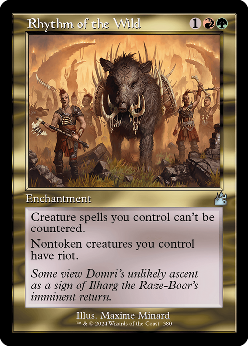 Rhythm of the Wild (Retro Frame) (RVR-380) - Ravnica Remastered Foil