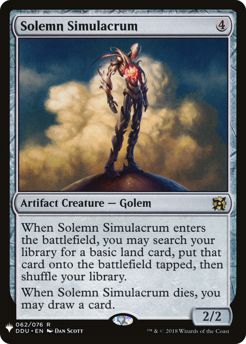 Solemn Simulacrum (LIST-DDU-62) - The List