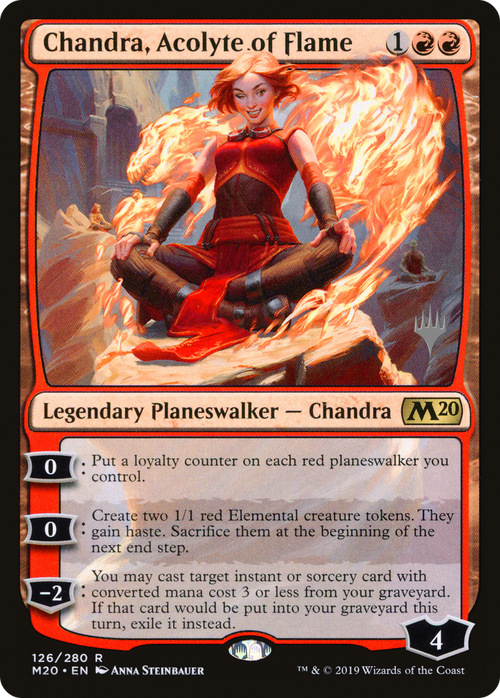Chandra, Acolyte of Flame (PPM20-126P) - Core Set 2020 Promos