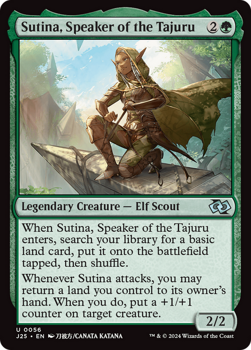 Sutina, Speaker of the Tajuru (Anime) (J25-056) - Foundations Jumpstart