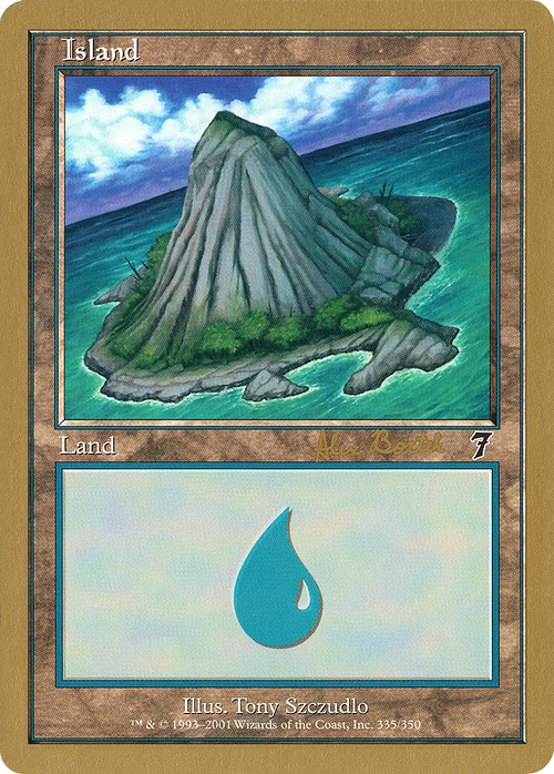 Island (335) - 2001 Alex Borteh (INV) (WCD-) - World Championship Decks 2001